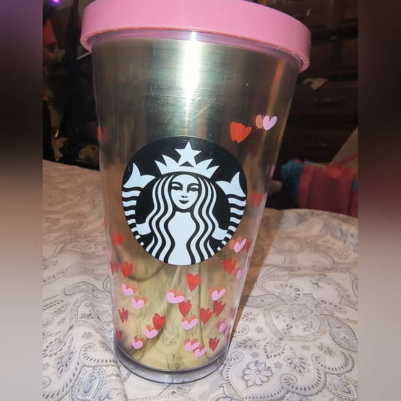 Starbucks Valentine\'s Day Limited Edition Rare 2019/2020 Heart Tumbler  16oz.